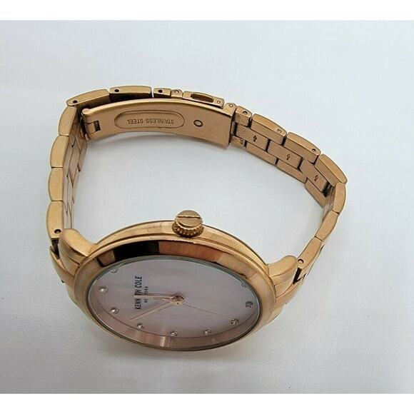 Ladies Kenneth Cole KC15173008 Pink MOP Rose Gold Quartz Watch New Battery - Picture 5 of 10